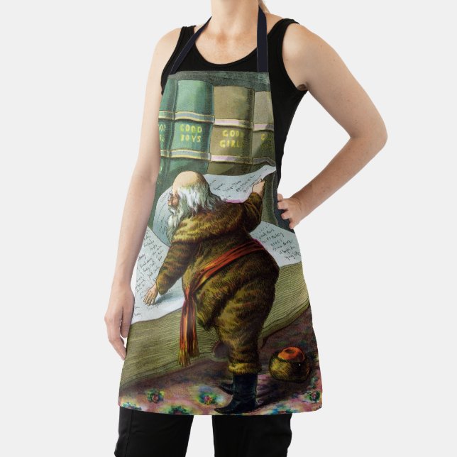 Weihnachten, Weihnachtsmann, Schöne Liste Schürze (InSitu)