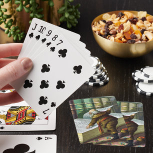 Weihnachten, Weihnachtsmann, Schöne Liste Spielkarten