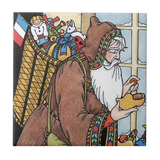 Weihnachten, Weihnachtsmann Spielzeug Schuhe Fliese (Vorderseite)