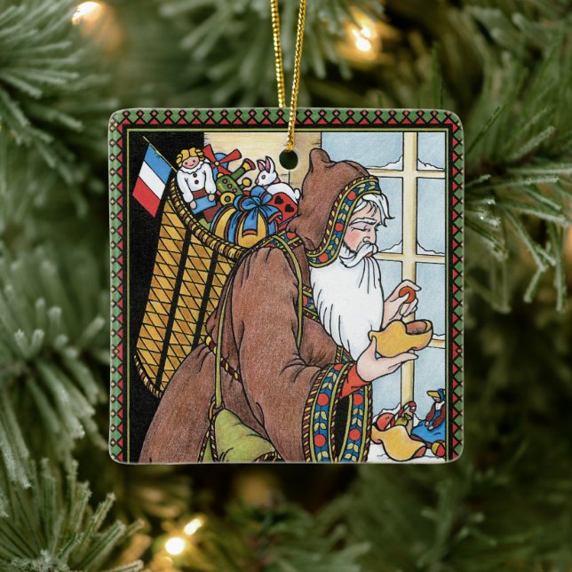 Weihnachten, Weihnachtsmann Spielzeug Schuhe Keramikornament (Baum)