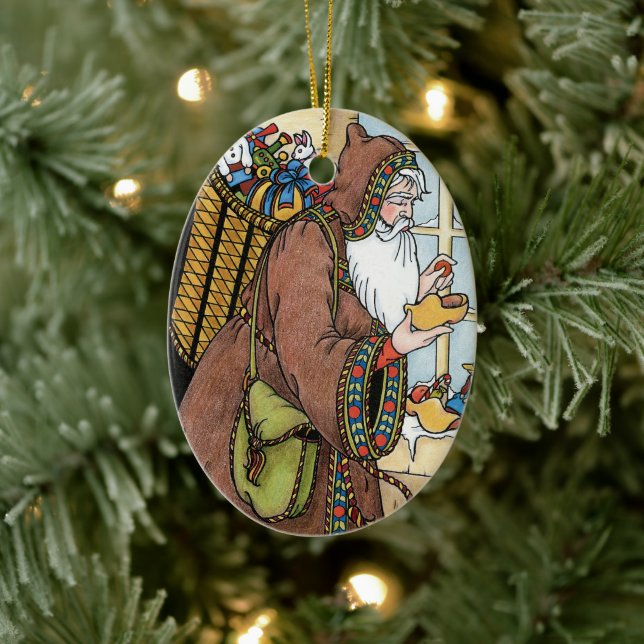 Weihnachten, Weihnachtsmann Spielzeug Schuhe Keramikornament (Baum)