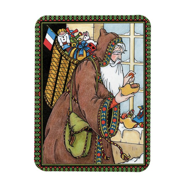 Weihnachten, Weihnachtsmann Spielzeug Schuhe Magnet (Vertikal)
