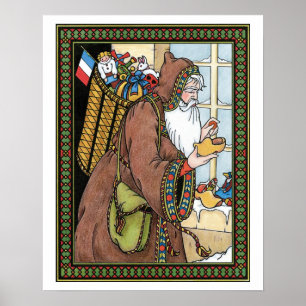 Weihnachten, Weihnachtsmann Spielzeug Schuhe Poster