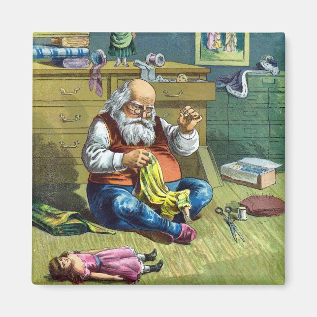 Weihnachten, Weihnachtsmann Spielzeugpuppen machen Magnet (Vorne)