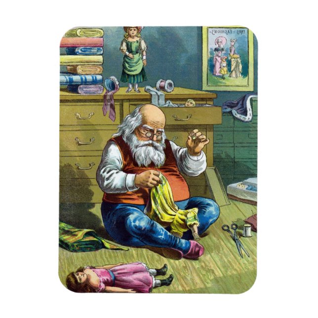 Weihnachten, Weihnachtsmann Spielzeugpuppen machen Magnet (Vertikal)