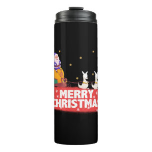 Weihnachten, Weihnachtsmann, Strand Thermosbecher