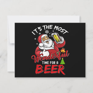 Weihnachten Weihnachtsmann trinken Bier Wonderfu