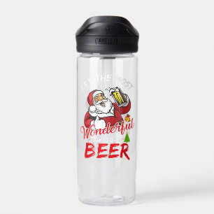 Weihnachten Weihnachtsmann trinken Bier Wonderfu Trinkflasche
