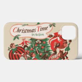 Weihnachten Weihnachtsmann und Tanzkinder Case-Mate iPhone Hülle