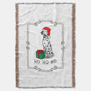 Weihnachten Weihnachtsmannmütze Dalmatiner Dog (sc Decke
