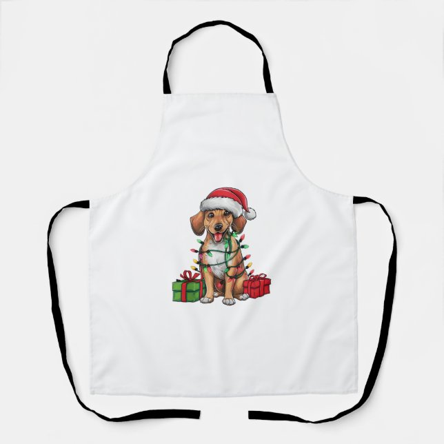 Weihnachten Weihnachtsmannmütze Licht Berg Kur Wei Schürze (Vorderseite)