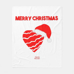 Weihnachten Weihnachtsmittel Mittleres Fleece Blan
