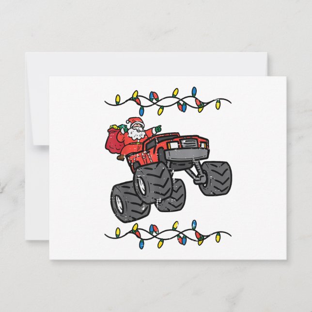 Weihnachten Weihnachtsmonster Lkw Jungen Kinder Kl (Vorderseite)