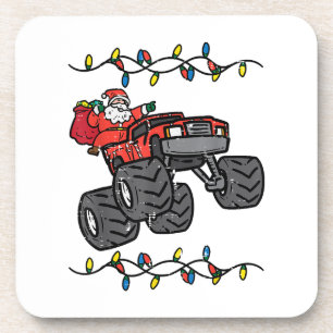 Weihnachten Weihnachtsmonster Lkw Jungen Kinder Kl Getränkeuntersetzer