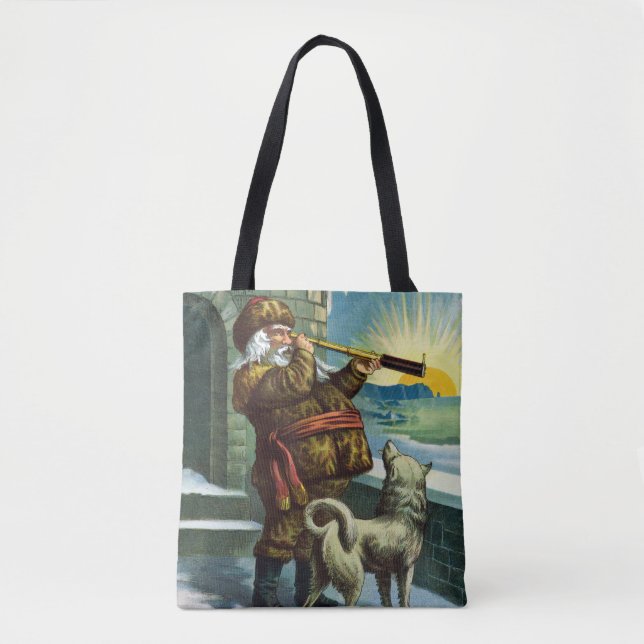Weihnachten, Weihnachtsspielzeug und Strümpfe Tasche (Vorderseite)