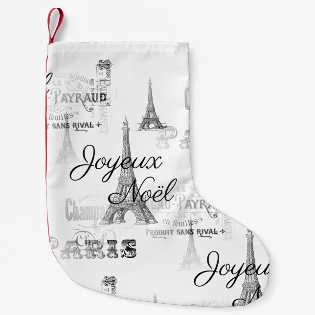 Weihnachten-WeihnachtsStrumpf Paris Joyeux Kleiner Weihnachtsstrumpf (Vorderseite)