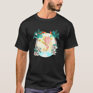 Weihnachten Weihnachtssurfen Sommersurfen T-Shirt