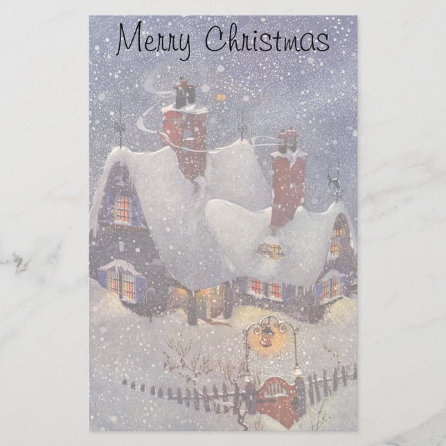 Weihnachten, Weihnachtswerkstatt Nordpol Briefpapier (Vorderseite)