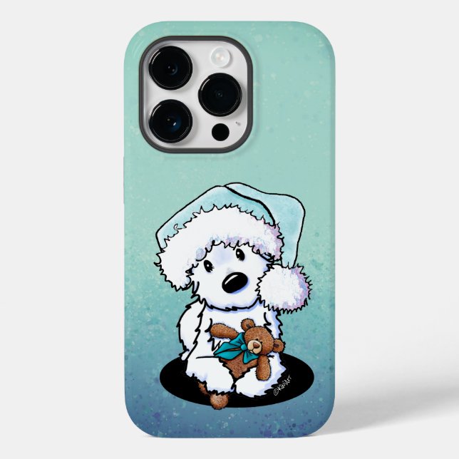 Weihnachten Westie und Bär Case-Mate iPhone 14 Pro Hülle (Rückseite)