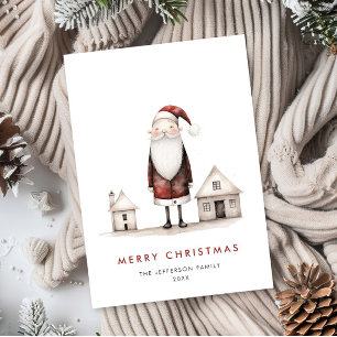 Weihnachten Whimsical Minimalist Santa Claus