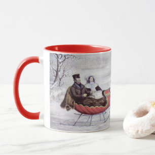 Weihnachten wie früher, Der Winterweg, Schlittenpf Tasse