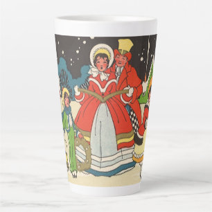 Weihnachten wie früher, eine Familie singt Weihnac Milchtasse
