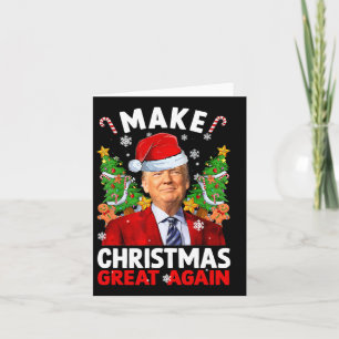 Weihnachten wieder großartig Donald Trump Sant Karte