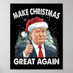 Weihnachten wieder großartig Funny Donald Trump Xm Poster