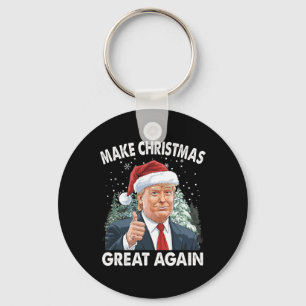 Weihnachten wieder großartig Funny Donald Trump Xm Schlüsselanhänger