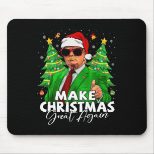 Weihnachten wieder großartig Funny Santa Trump Chr Mousepad