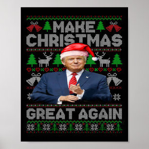 Weihnachten wieder großartig Funny Trump Weihnacht Poster