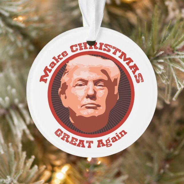 Weihnachten wieder großartig für Trump Ornament (Baum)