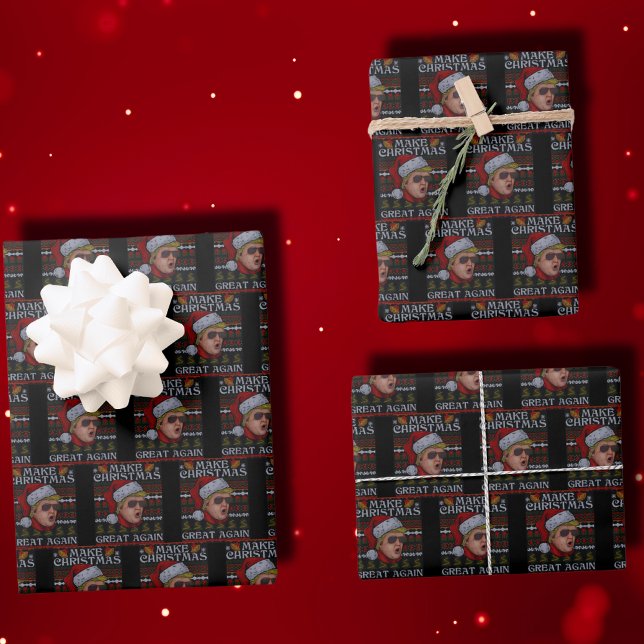 Weihnachten wieder großartig machen Donald Trump Geschenkpapier Set (Von Creator hochgeladen)