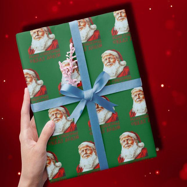 Weihnachten wieder großartig machen Trump Weihnach Geschenkpapier (Von Creator hochgeladen)