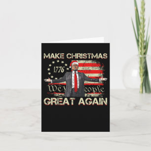 Weihnachten wieder großartig Santa Trump Weihnacht Karte