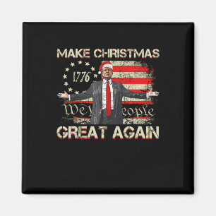 Weihnachten wieder großartig Santa Trump Weihnacht Magnet