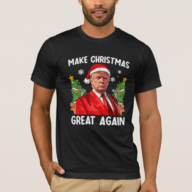 Weihnachten wieder großartig Trump-T-Shirt T-Shirt (Vorderseite)