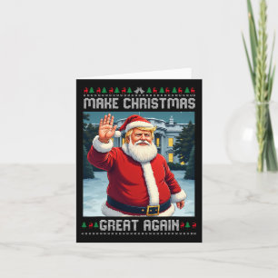 Weihnachten wieder großartig Trump Ugly Weihnachte Karte