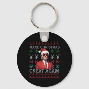 Weihnachten wieder großartig Trump Weihnachten Fun Schlüsselanhänger