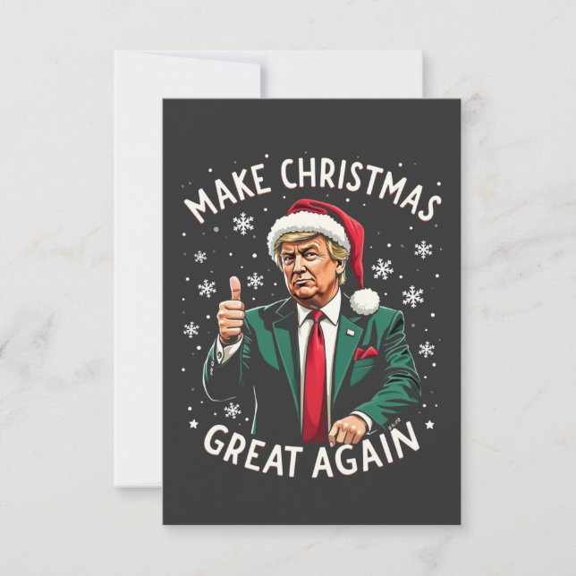 Weihnachten wieder großartig Weihnachten schwitzen Dankeskarte (Vorderseite)