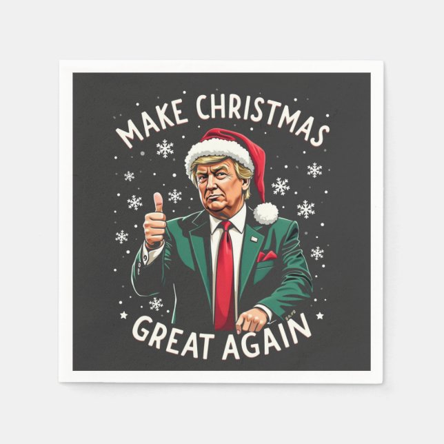 Weihnachten wieder großartig Weihnachten schwitzen Serviette (Vorderseite)
