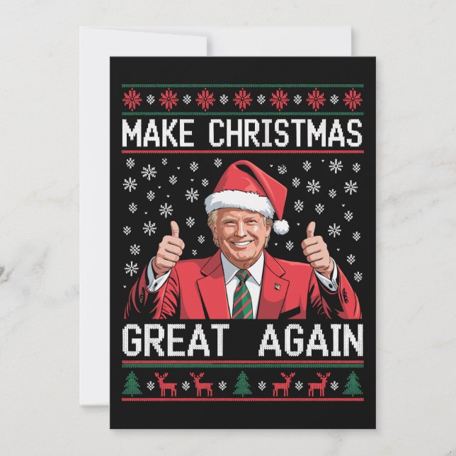 Weihnachten wieder großartig Weihnachten Trump Ugl (Vorderseite)