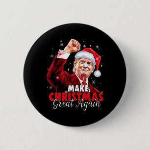 Weihnachten wieder großartig Weihnachten Trump Wei Button