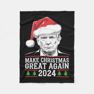 Weihnachten wieder großartig Weihnachten Trump Wei Fleecedecke