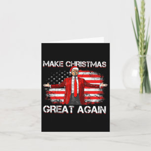 Weihnachten wieder großartig Weihnachten Trump Wei Karte