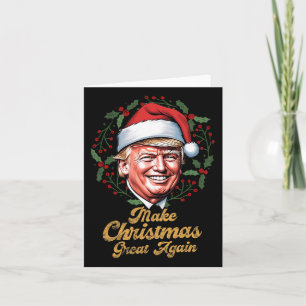 Weihnachten wieder großartig Weihnachten Trump Wei Karte