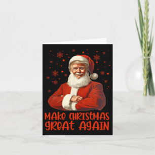 Weihnachten wieder großartig Weihnachten Trump Wei Karte
