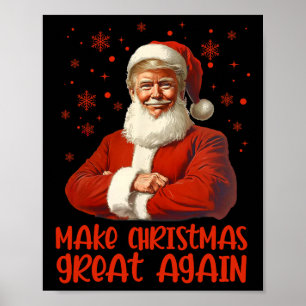 Weihnachten wieder großartig Weihnachten Trump Wei Poster