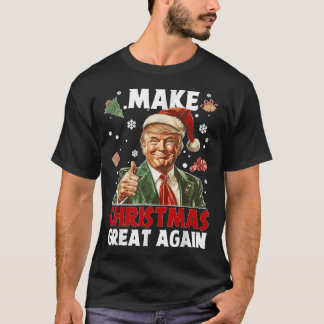 Weihnachten wieder großartig Weihnachten Trump Wei T-Shirt
