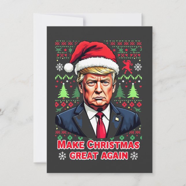 Weihnachten wieder großartig Weihnachten Ugly Xmas Einladung (Vorderseite)